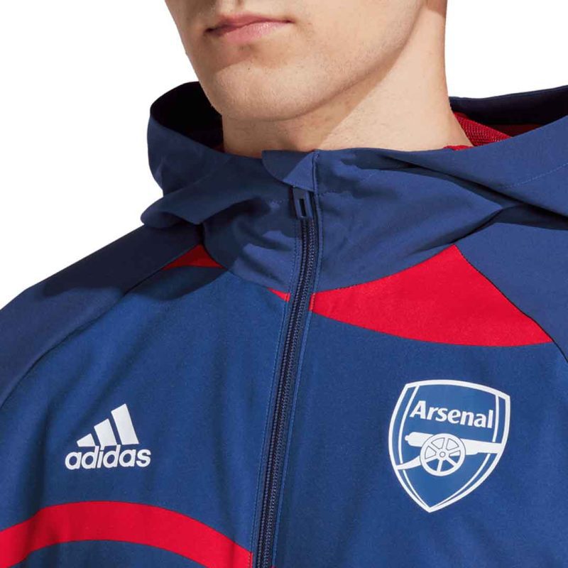 adidas Men s Arsenal FC 22 23 Windbreaker Jacket HT7156 6