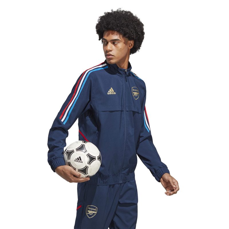 adidas Men s Arsenal Presentation Jacket HZ9989 04