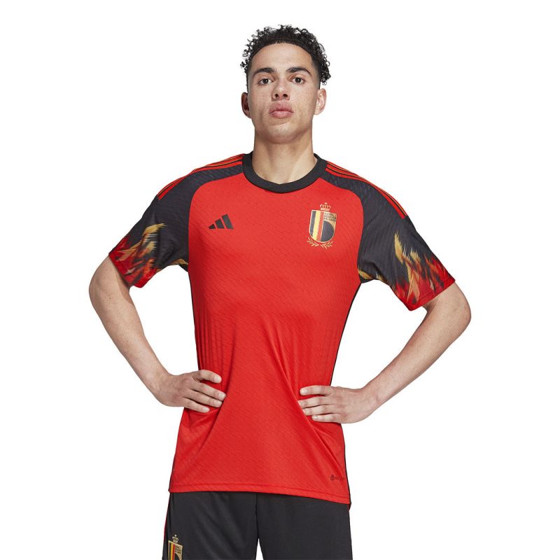 adidas Men s Belgium 22 23 Authentic Home Jersey HD9413 02