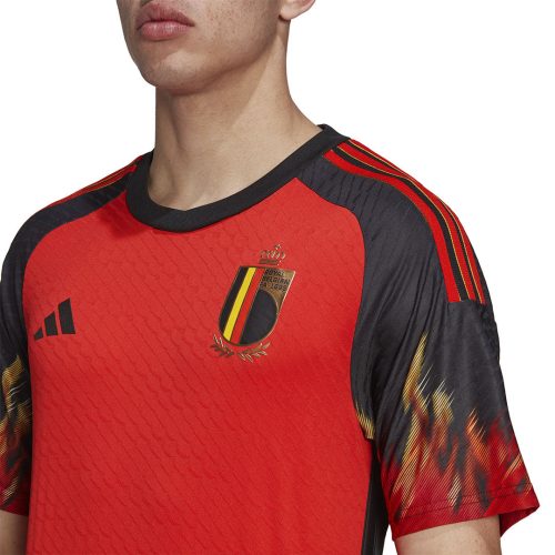 adidas Men s Belgium 22 23 Authentic Home Jersey HD9413 05