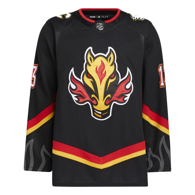 adidas Men s Calgary Flames Authentic Johnny Gaudreau Third Jersey HZ4315 01