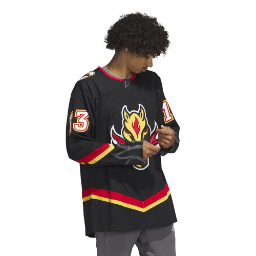 adidas Men s Calgary Flames Authentic Johnny Gaudreau Third Jersey HZ4315 03