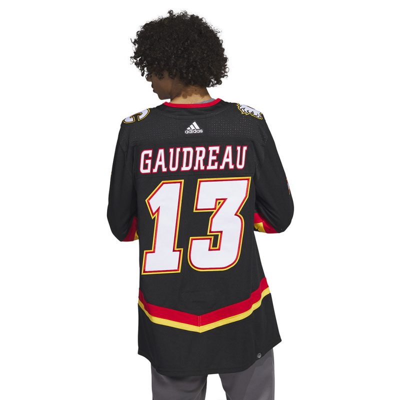 adidas Men s Calgary Flames Authentic Johnny Gaudreau Third Jersey HZ4315 04