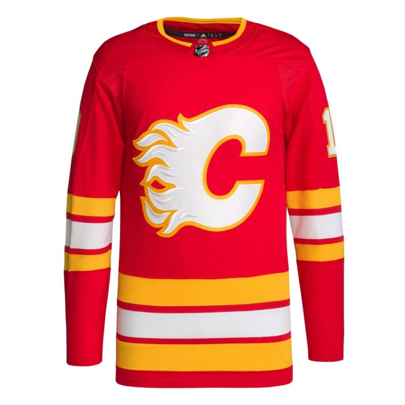 adidas Men s Calgary Flames Authentic Jonathan Huberdeau Home Jersey IN0842 2