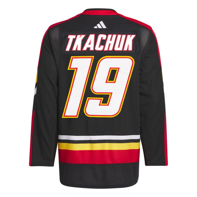 adidas Men s Calgary Flames Authentic Matthew Tkachuk Retro Jersey H52297 02