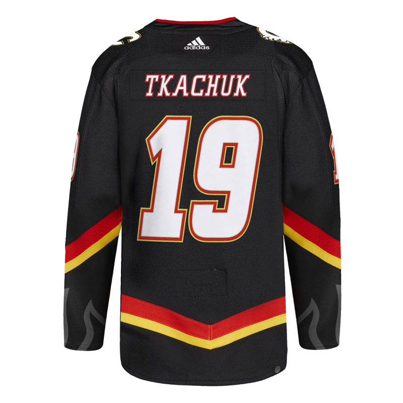 adidas Men s Calgary Flames Matthew Tkachuk Authentic Third Jersey HZ4313 02