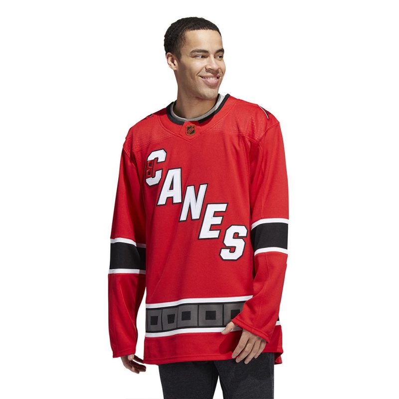 adidas Men s Carolina Hurricanes Authentic Reverse Retro Wordmark Jersey HN4081 02