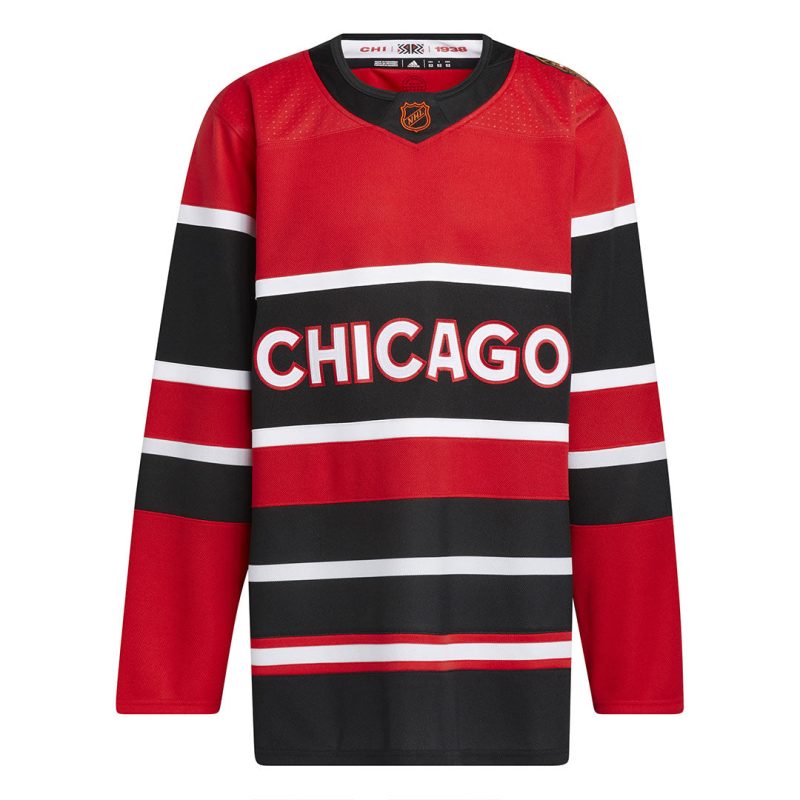 adidas Men s Chicago Blackhawks Authentic Reverse Retro Jersey HN4080 01