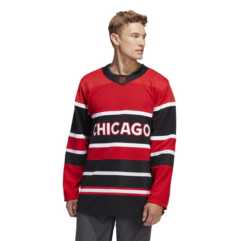 adidas Men s Chicago Blackhawks Authentic Reverse Retro Jersey HN4080 02