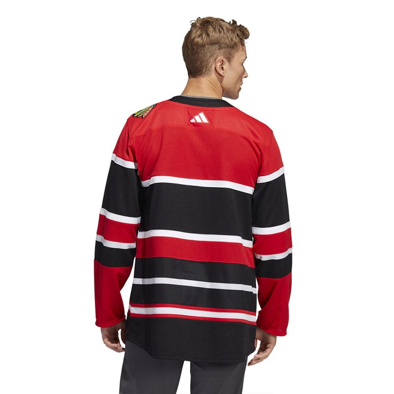 adidas Men s Chicago Blackhawks Authentic Reverse Retro Jersey HN4080 04