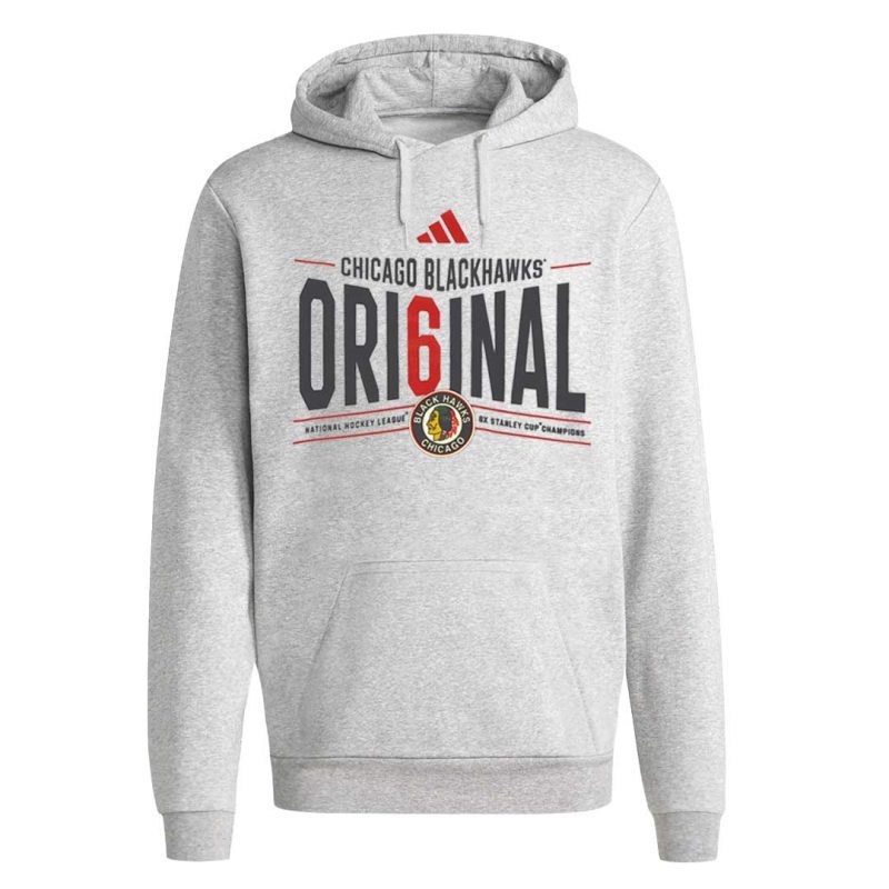 adidas Men s Chicago Blackhawks Original Six Hoodie GA4877 1