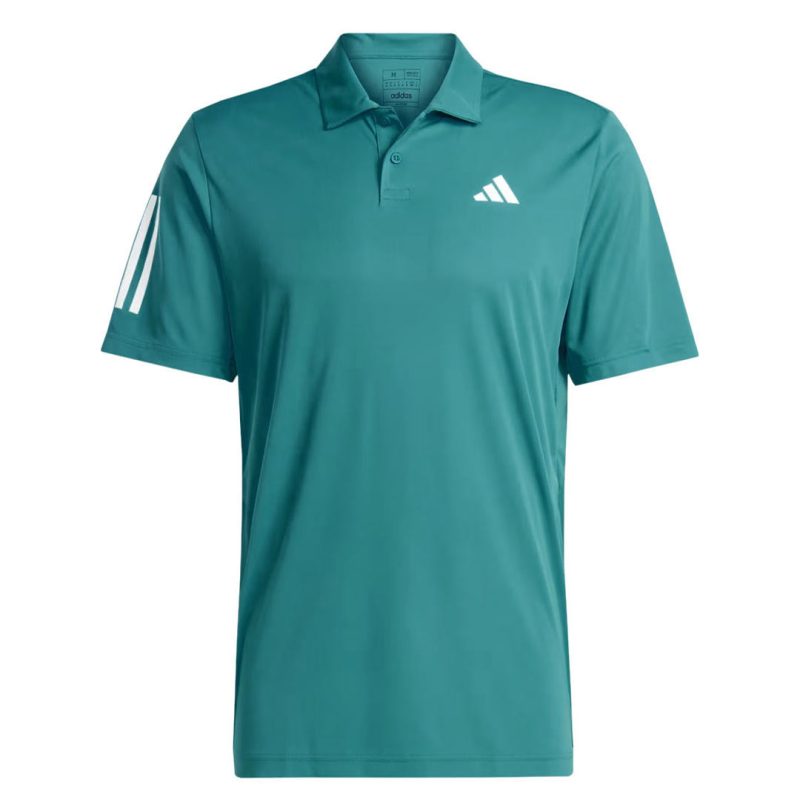 adidas Men s Club 3 Stripes Tennis Polo IA9509 01