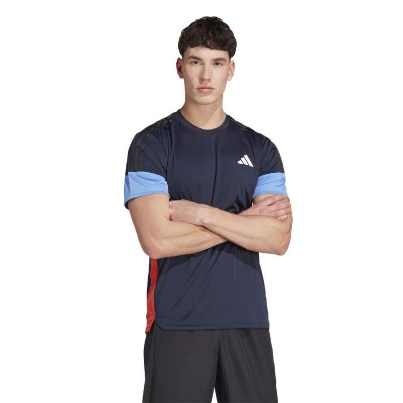 adidas Men s Colourblock 3 Stripes T Shirt IN5074 5