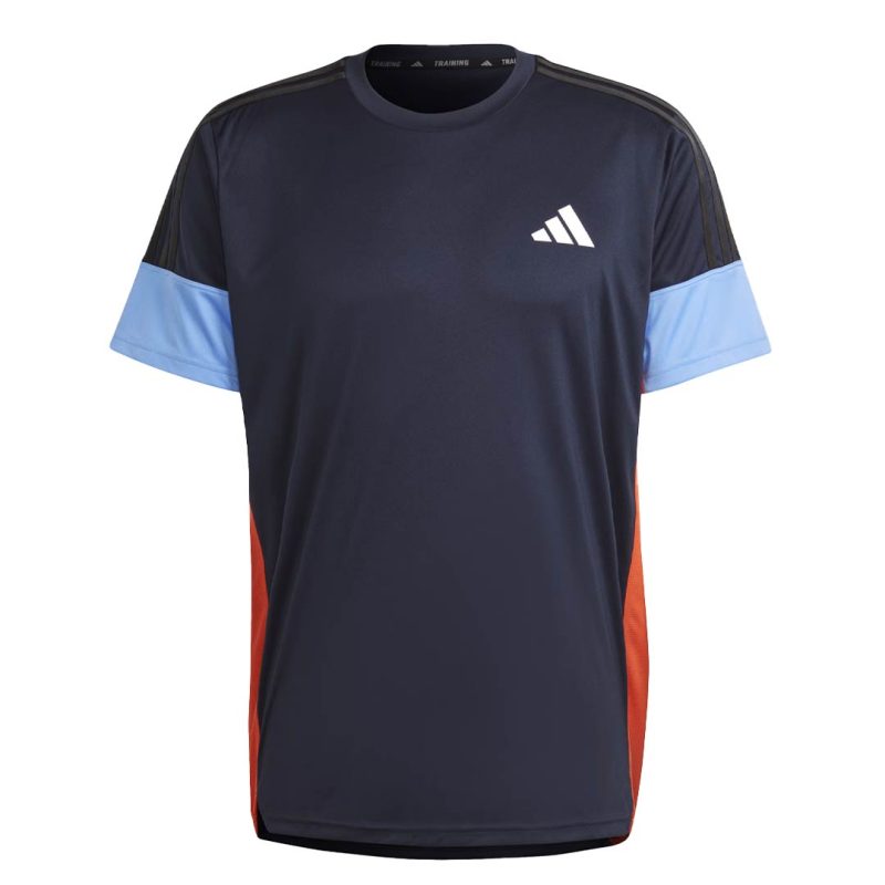 adidas Men s Colourblock 3 Stripes T Shirt IN5074 6