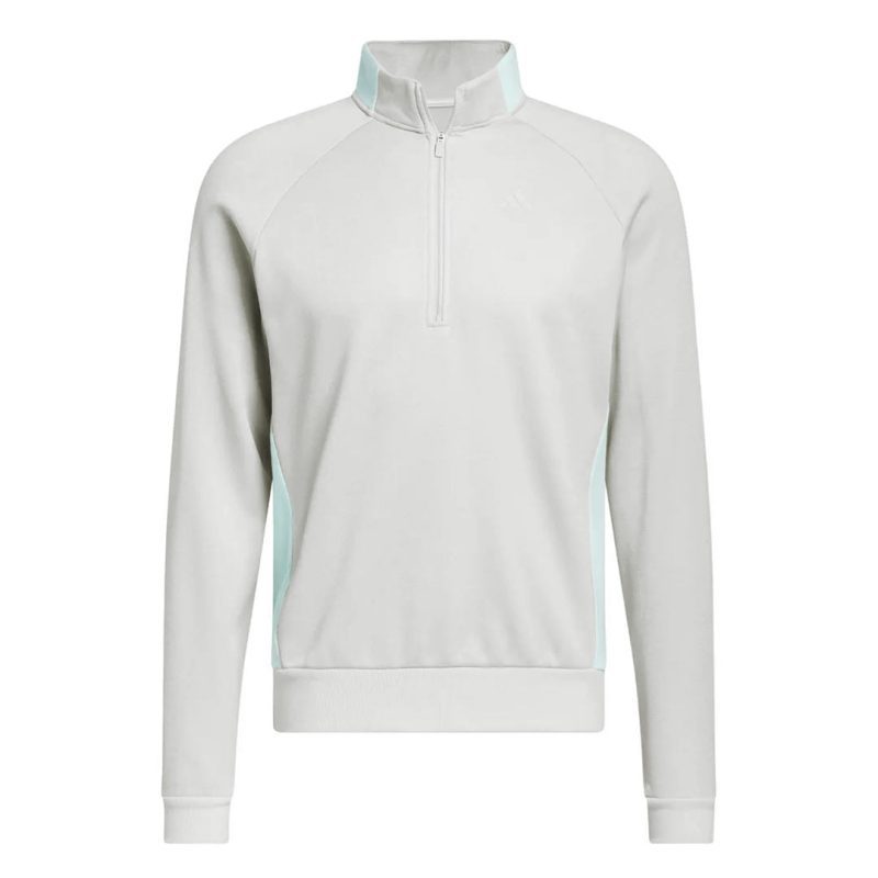 adidas Men s DWR Ribbed 1 4 Zip Sweatshirt HZ0432 1