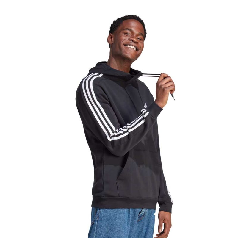 adidas Men s Essentials Fleece 3 Stripes Hoodie IB4028 4