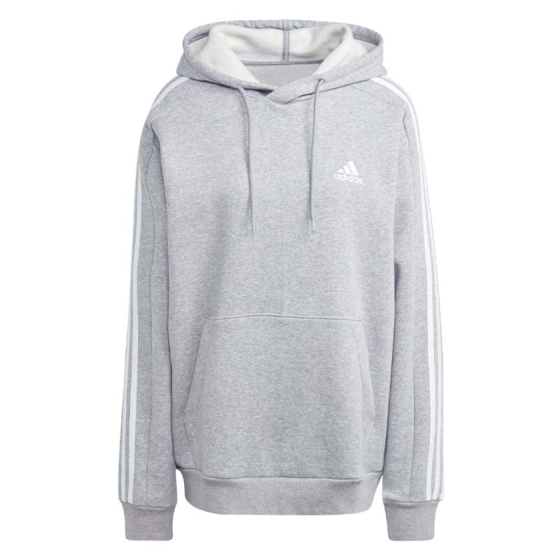 adidas Men s Essentials Fleece 3 Stripes Hoodie IJ6474 3