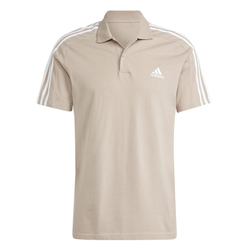 adidas Men s Essentials Pique Embroidered Small Logo 3 Stripes Polo IC9313 01