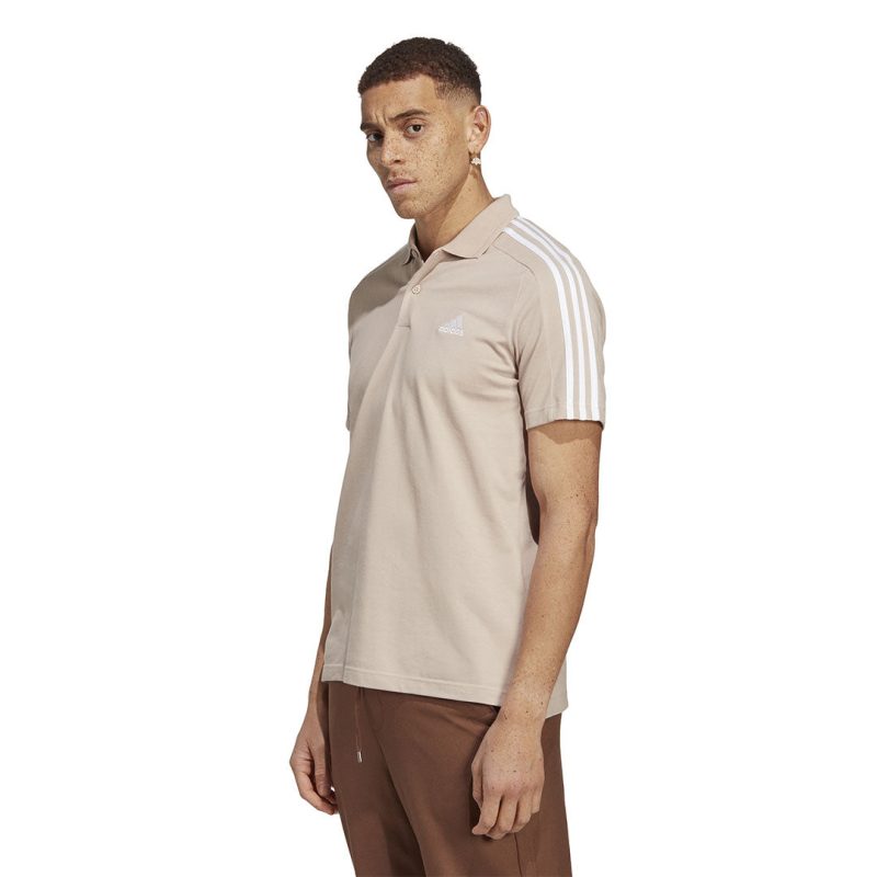 adidas Men s Essentials Pique Embroidered Small Logo 3 Stripes Polo IC9313 02