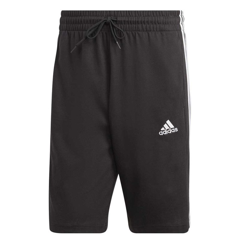 adidas Men s Essentials Single Jersey 3 Stripes Shorts IC9382 01