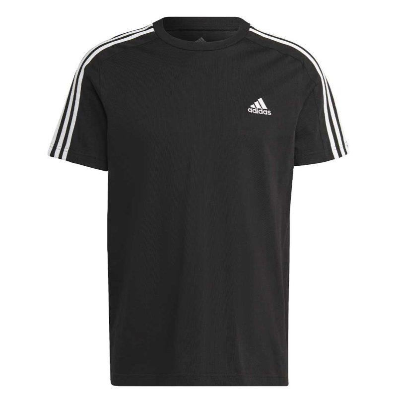 adidas Men s Essentials Single Jersey 3 Stripes Tee IC9334 01