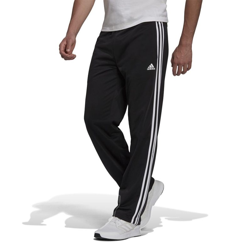 adidas Men s Essentials Warmup Open Hem 3 Stripes Pants H46110 02