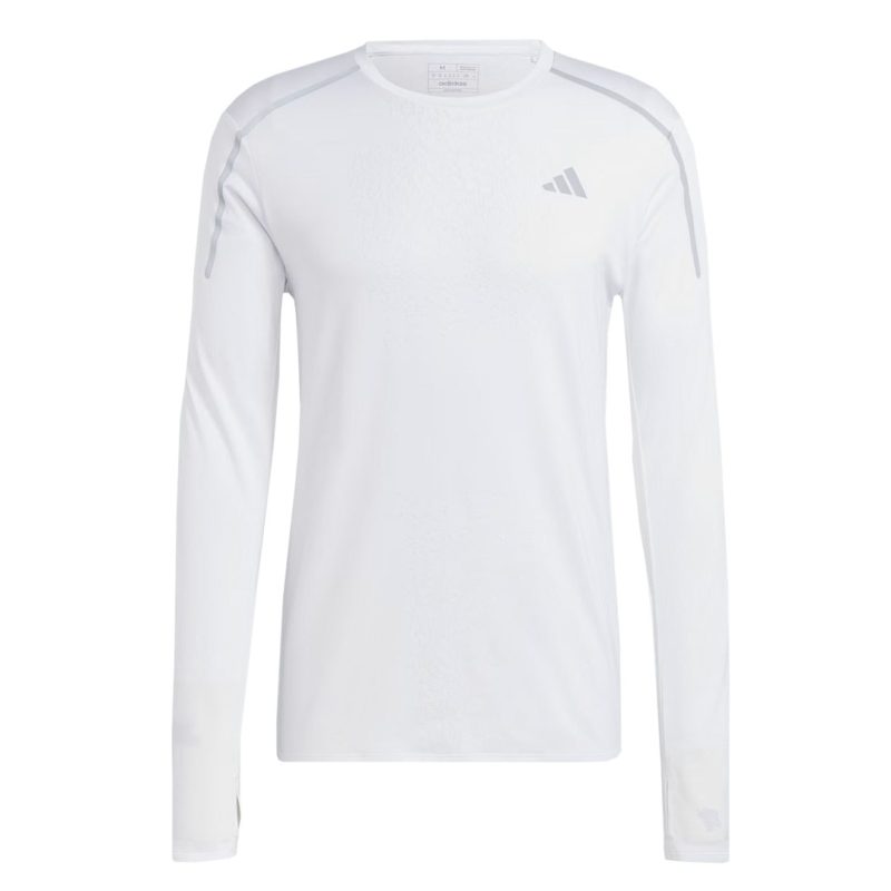 adidas Men s Fast Long Sleeve Engineered Running T Shirt HN8018 01