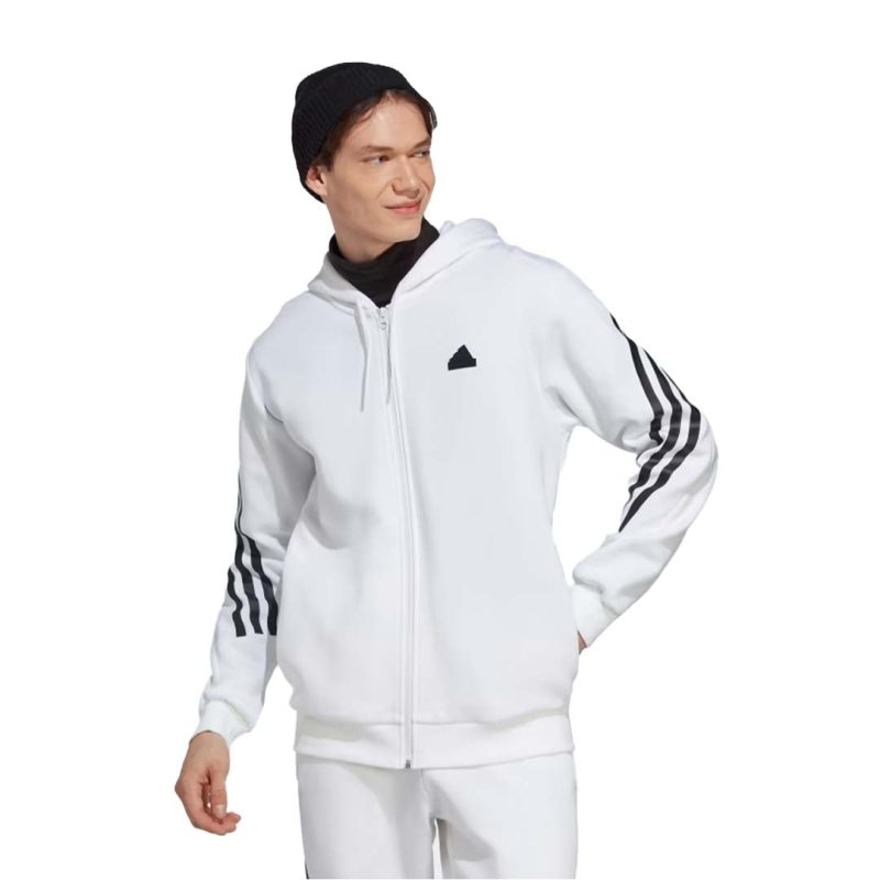 adidas Men s Future Icons 3 Stripes Full Zip Hoodie IC8258 02