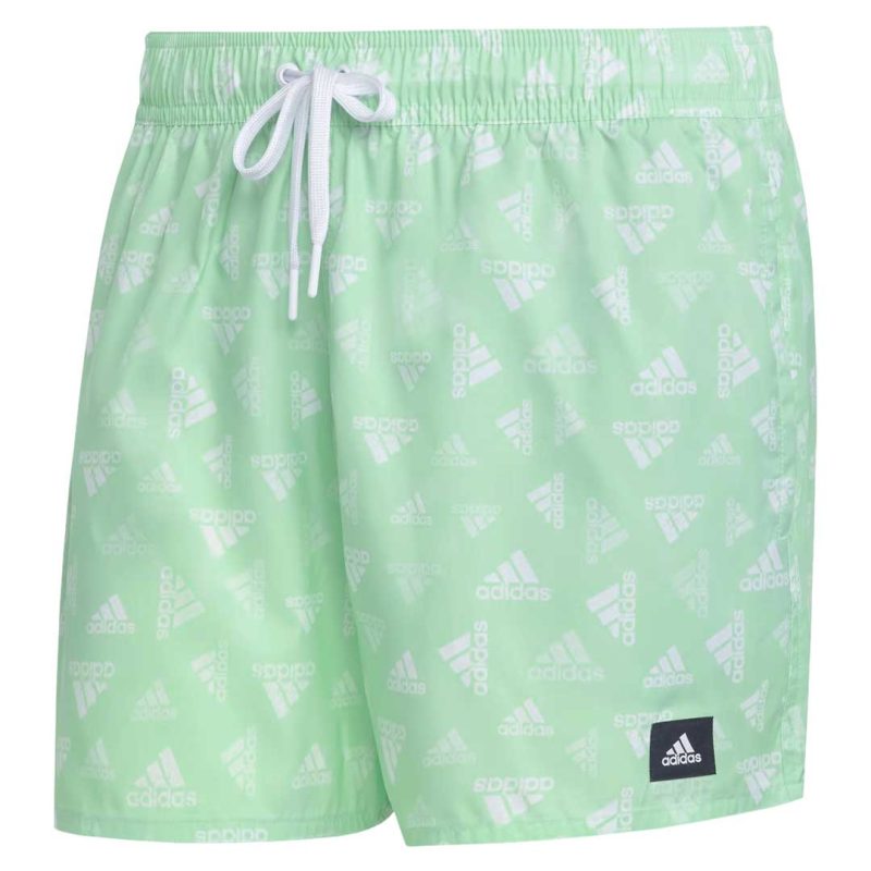 adidas Men s Logo Print CLX Swim Shorts HT4344 01