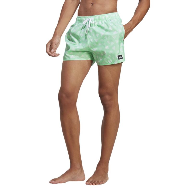 adidas Men s Logo Print CLX Swim Shorts HT4344 03