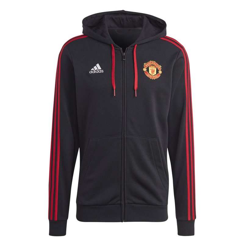 adidas Men s Man United FC DNA Full Zip Hoodie IA8529 01