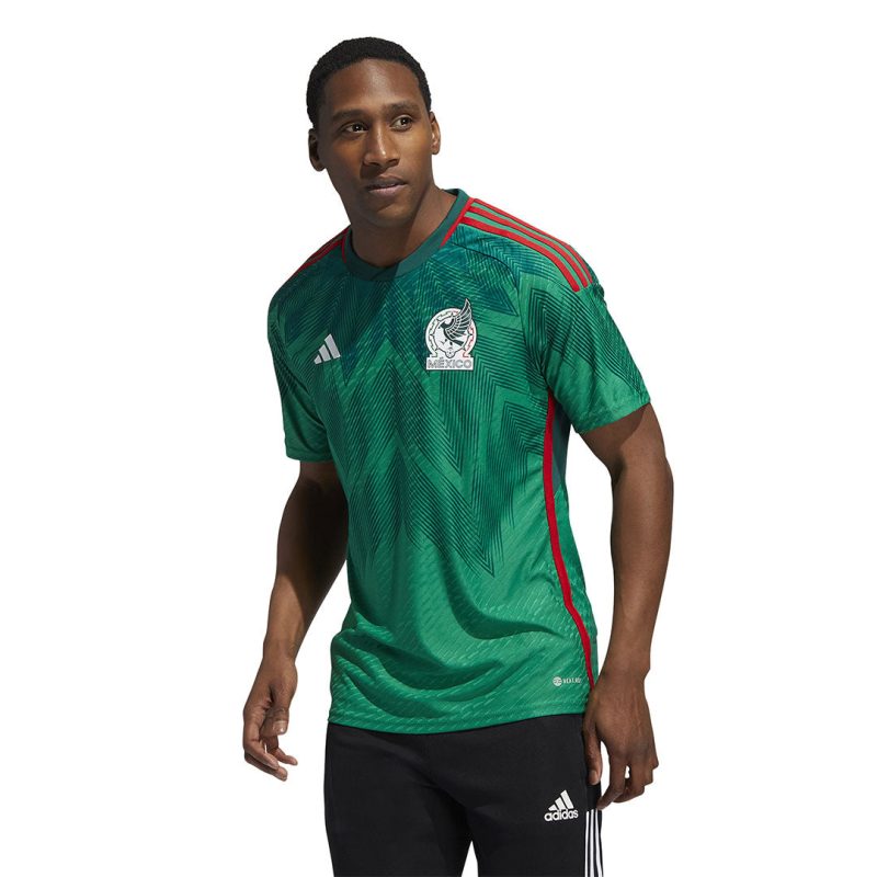 adidas Men s Mexico 22 23 Home Authentic Jersey HD6898 02