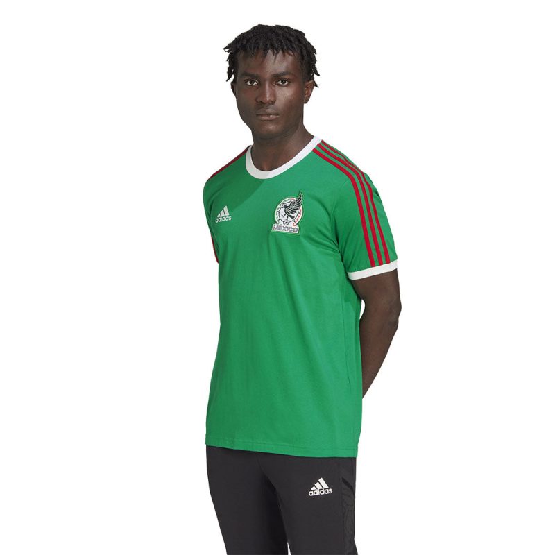 adidas Men s Mexico 3 Stripes T Shirt HF1438 02