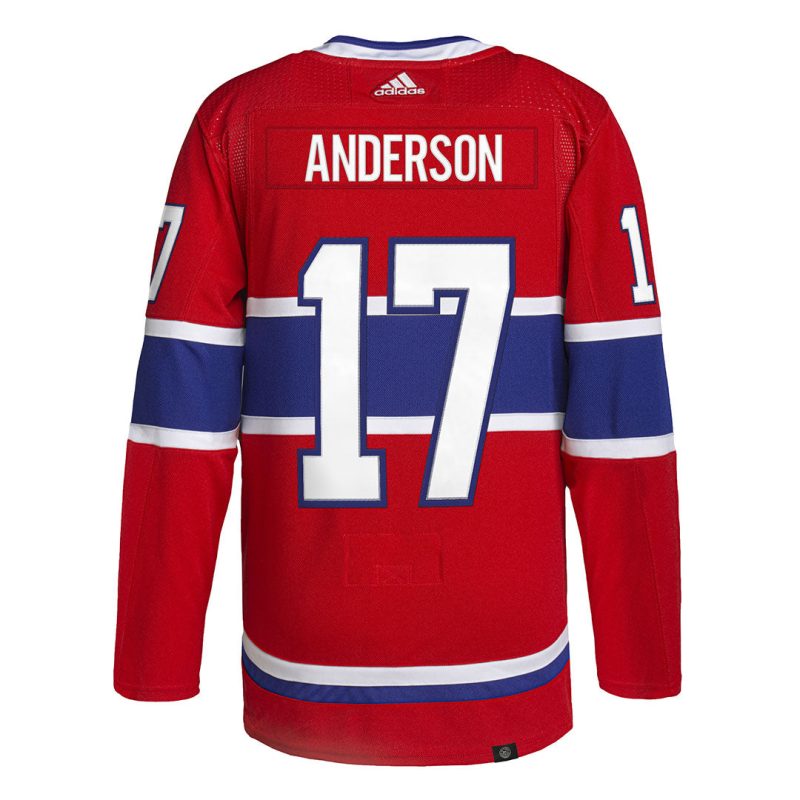 adidas Men s Montreal Canadiens Anderson Authentic Home Jersey H60124 02