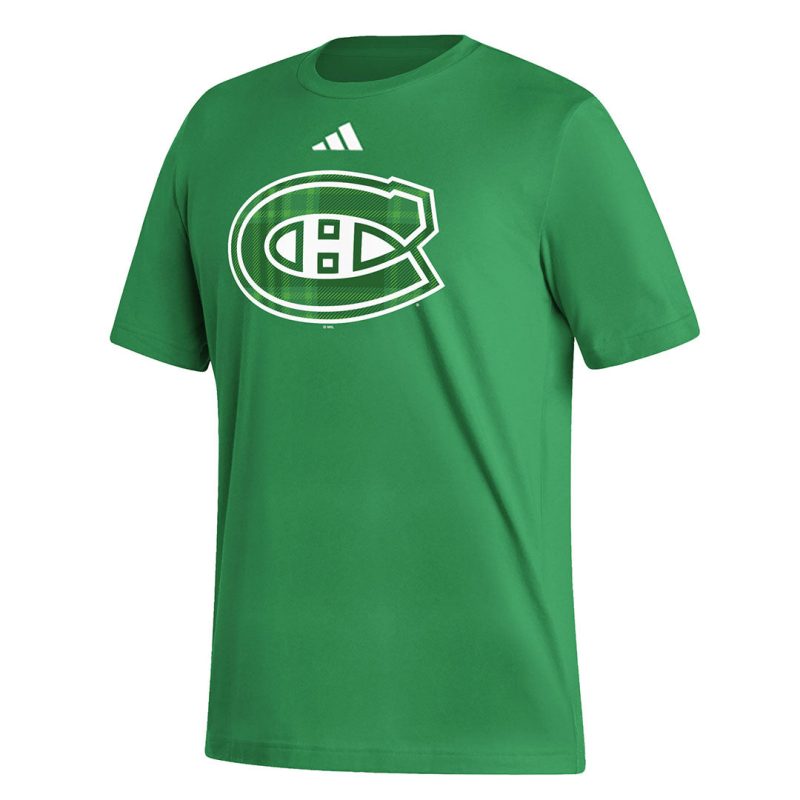 adidas Men s Montreal Canadiens Logo Short Sleeve T Shirt IA3685 01