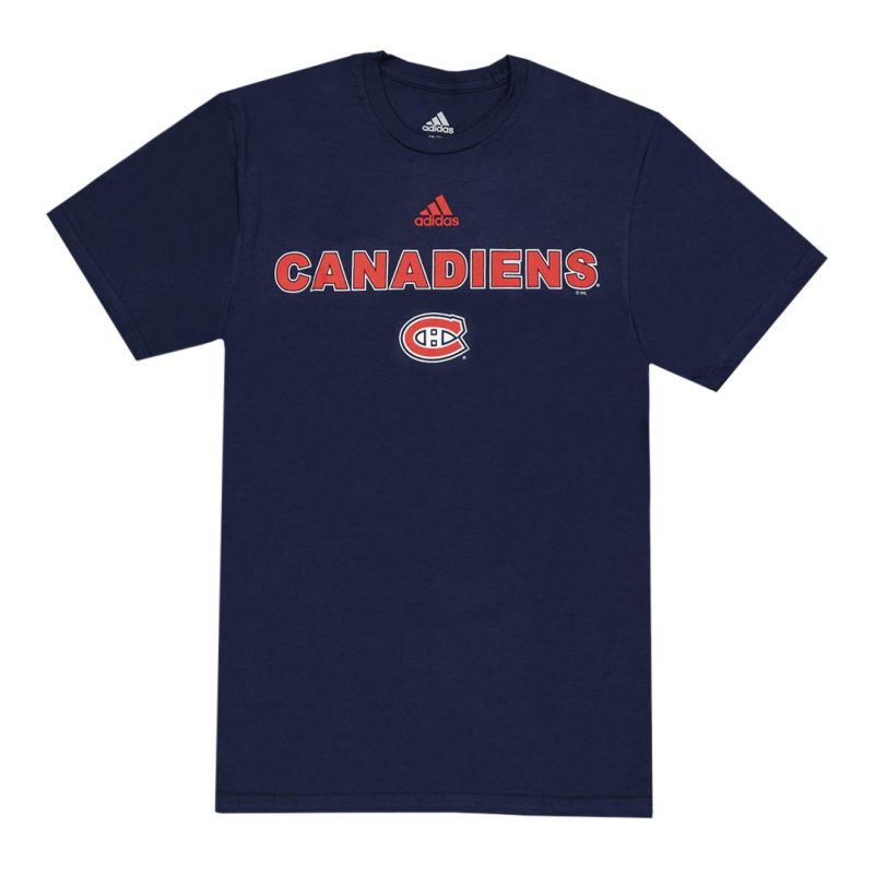 adidas Men s Montreal Canadiens Short Sleeve T Shirt HR8825 01