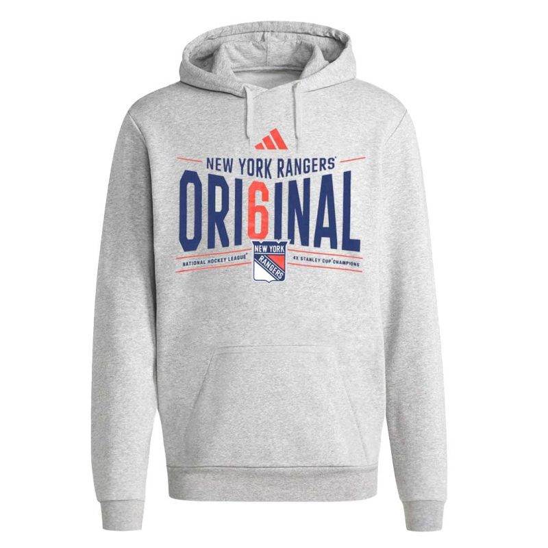 adidas Men s New York Rangers Original Six Hoodie GA4874 1