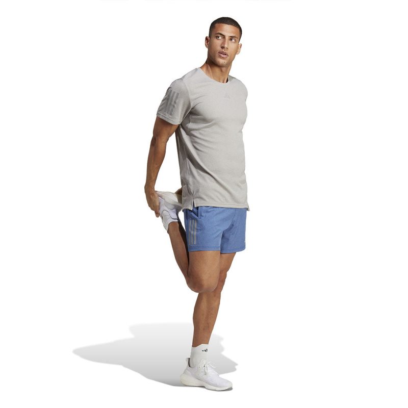 adidas Men s Own The Run 5 Inch Heather Shorts HR6615 04