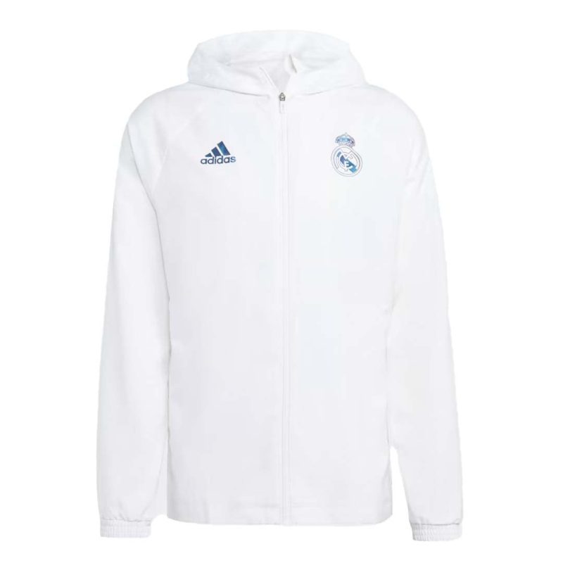 adidas Men s Real Madrid Graphic Windbreaker HT6459 01