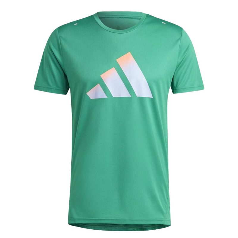 adidas Men s Run Icons 3 Bar Short Sleeve T Shirt HR3245 5