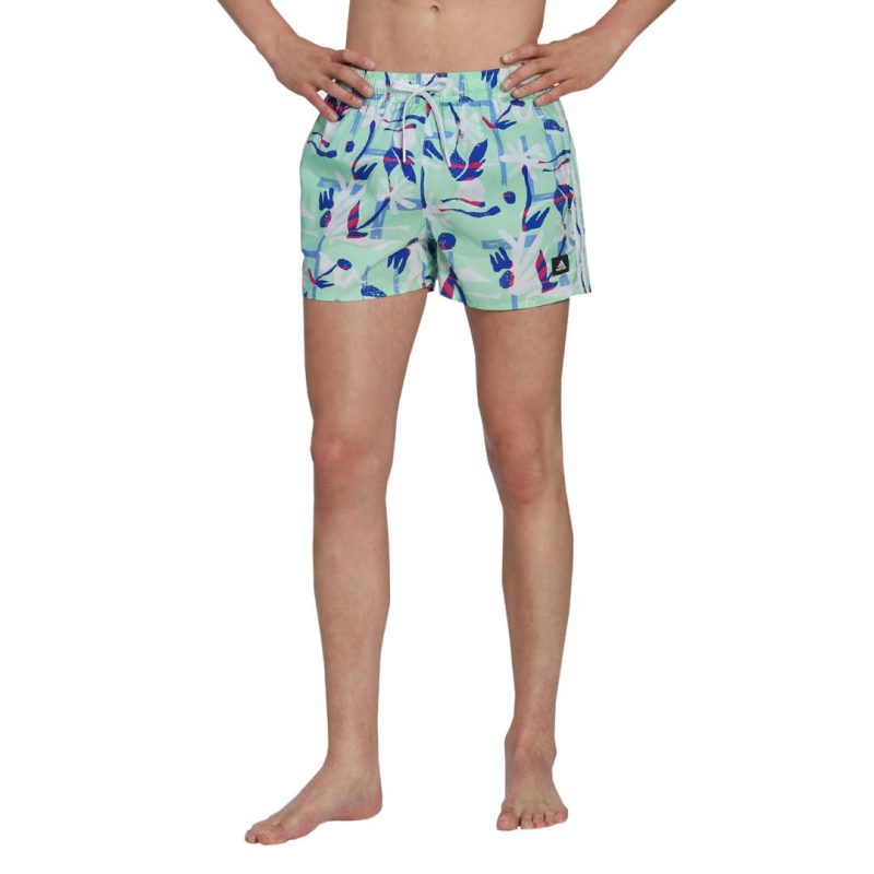 adidas Men s Seasonal Floral CLX Very Short Length Swim Shorts HT2120 02