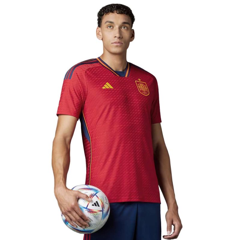 adidas Men s Spain 22 Authentic Home Jersey HE2021 3