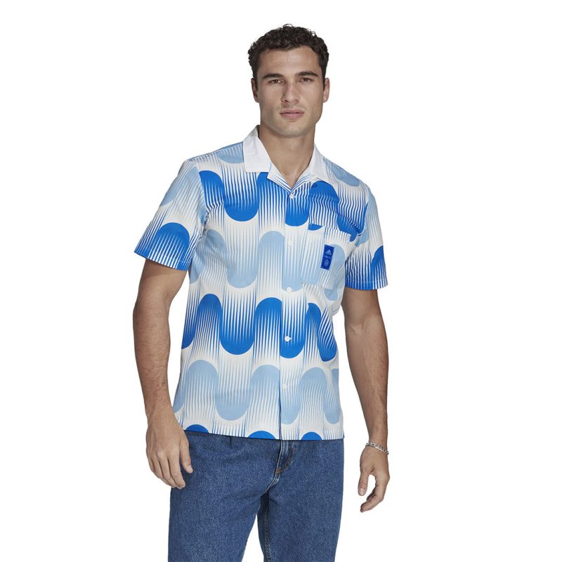 adidas Men s Spain Icon 22 23 Buttondown Shirt IC9747 02