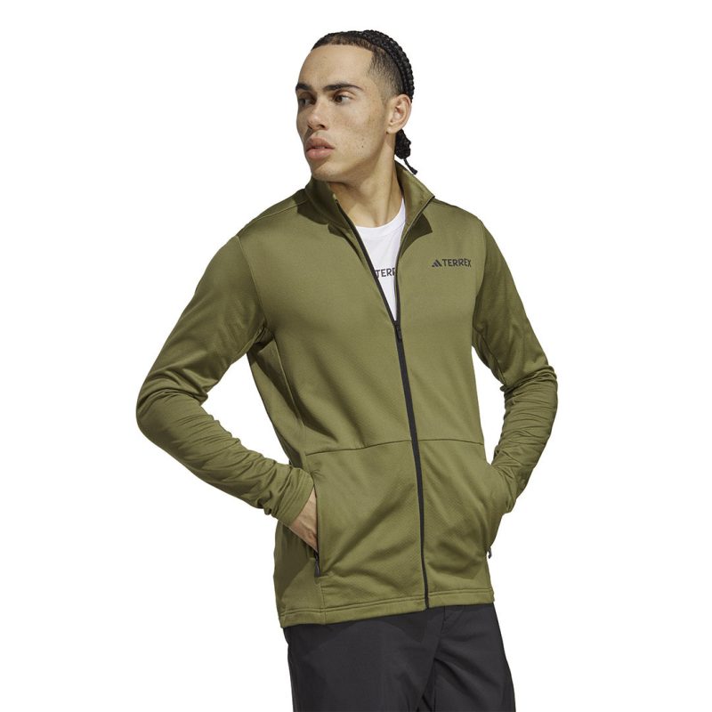 adidas Men s Terrex Multi Front Zip Fleece Jacket HN5472 02