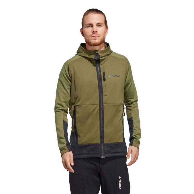 adidas Men s Terrex Tech Flooce Hiking Jacket HU1848 02