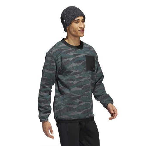 adidas Men s Texture Print Crew Sweatshirt HF6523 03