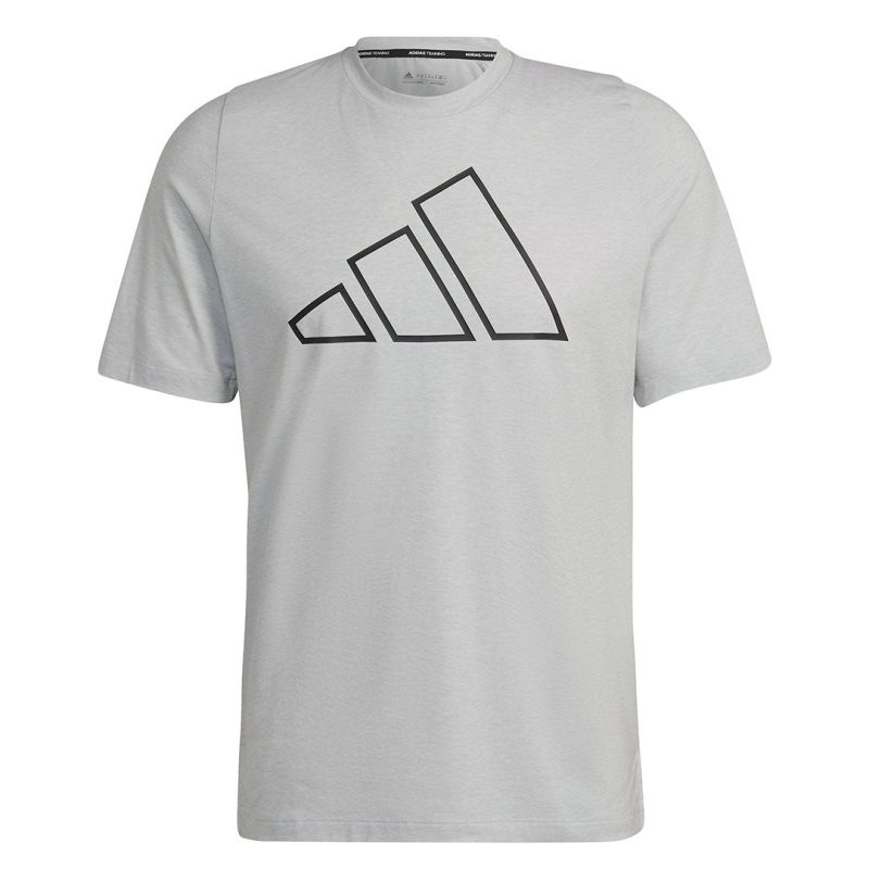 adidas Men s Train Icons 3 Bar Training T Shirt HD3548 01