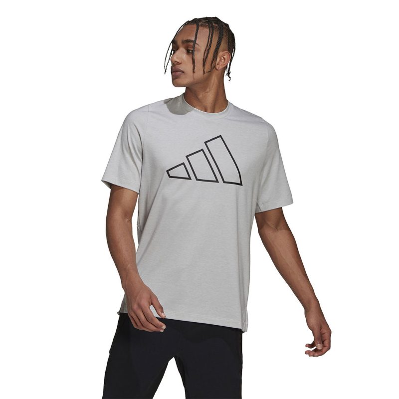 adidas Men s Train Icons 3 Bar Training T Shirt HD3548 02