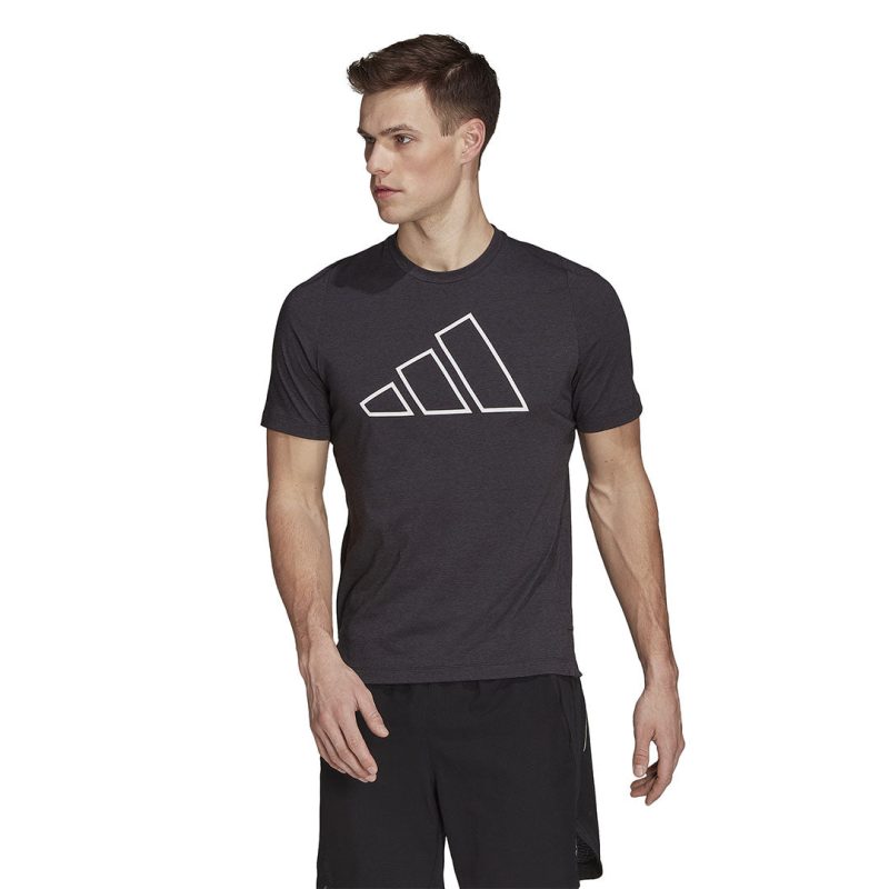 adidas Men s Train Icons 3 Bar Training T Shirt HK9529 02