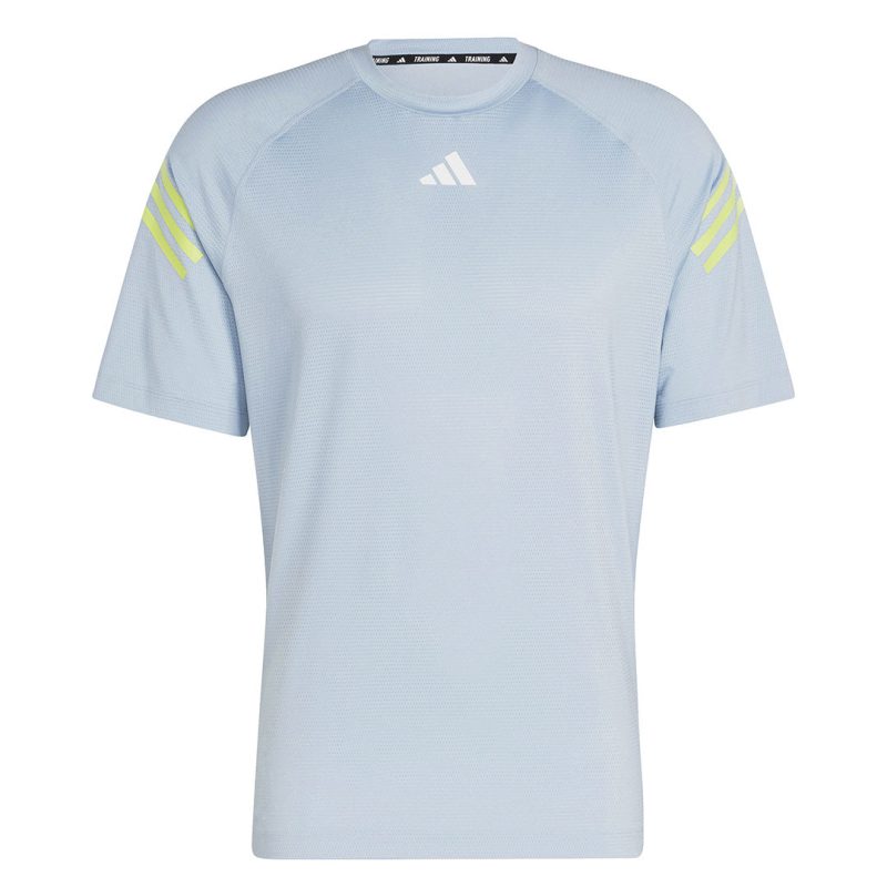 adidas Men s Train Icons 3 Stripes Training T Shirt IJ8118 01